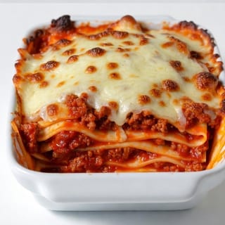 Beef Lasagna + soda